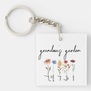 Benutzerdefinierter Oma-Garten Personalisierter Ge Schlüsselanhänger