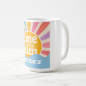 Benutzerdefinierter One in the Sun Becher mit Name Kaffeetasse (VorderseiteRechts)