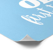 Benutzerdefinierter One in the Sun Poster mit Name (Ecke)