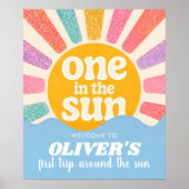 Benutzerdefinierter One in the Sun Poster mit Name (Vorne)