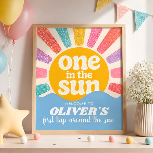 Benutzerdefinierter One in the Sun Poster mit Name