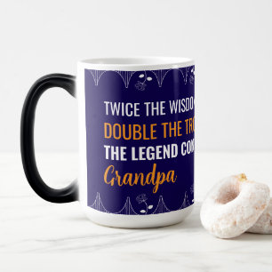 Benutzerdefinierter Opa-Mug mit zartem Rand und Fo Verwandlungstasse