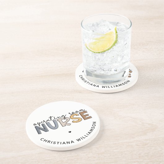 Benutzerdefinierter Operationssaal - Krankenversic Getränkeuntersetzer (Seite)