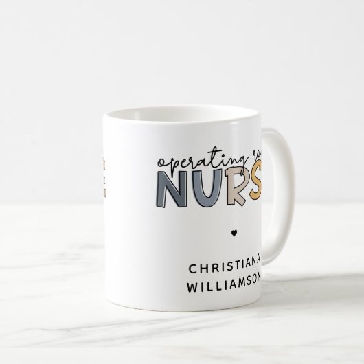 Benutzerdefinierter Operationssaal - Krankenversic Kaffeetasse (VorderseiteRechts)