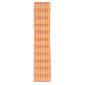 Benutzerdefinierter Orange Table Runner Kurzer Tischläufer (Vorderseite)