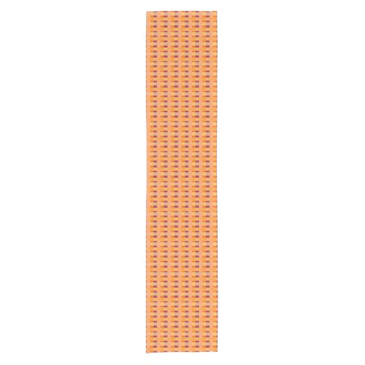 Benutzerdefinierter Orange Table Runner Kurzer Tischläufer (Vorderseite)