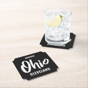 Benutzerdefinierter Ort, Name & Farbe Ohio Untersetzer