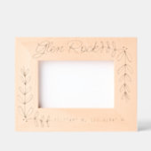 Benutzerdefinierter Ortsname Koordiniert neues Zuh Geätzte Rahmen (Vorderseite)