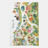 Benutzerdefinierter Ortsname Neues Zuhause-Geschen Geschirrtuch (Vertikal)