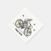 Benutzerdefinierter Osterrad-Designname Serviette (Ecke)