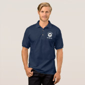 Benutzerdefinierter P-38-Blitzgerät-Logo-Golf Polo Shirt (Vorne ganz)