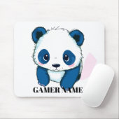 Benutzerdefinierter Panda-Name Mousepad (Mit Mouse)