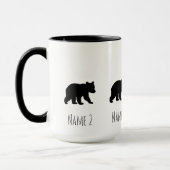 Benutzerdefinierter Papa Bär Kaffee Tasse (Links)