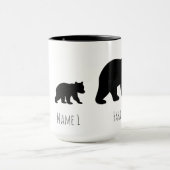 Benutzerdefinierter Papa Bär Kaffee Tasse (Zentrum)