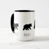 Benutzerdefinierter Papa Bär Kaffee Tasse (Vorderseite Links)