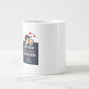 Benutzerdefinierter Papa-Kaffeebecher Jumbo-Tasse