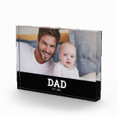 Benutzerdefinierter Papa Modern Etabliert Fotoblock (Rechts)