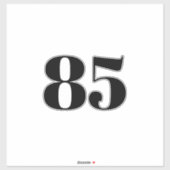 Benutzerdefinierter Papierkorb recycelnd Hausnumme Aufkleber (Blatt)