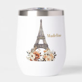 Benutzerdefinierter Paris Eiffelturm Schöne Blumen (Vorderseite)