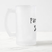 Benutzerdefinierter Partynamen-Zitat Mattglas Bierglas (Links)
