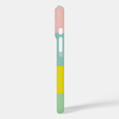 Benutzerdefinierter Pastellfarbblock Modernes Mini Case-Mate iPhone Hülle (Rückseite / Links)