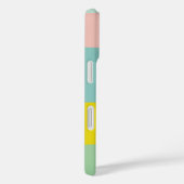 Benutzerdefinierter Pastellfarbblock Modernes Mini Case-Mate iPhone Hülle (Rückseite / Rechts)