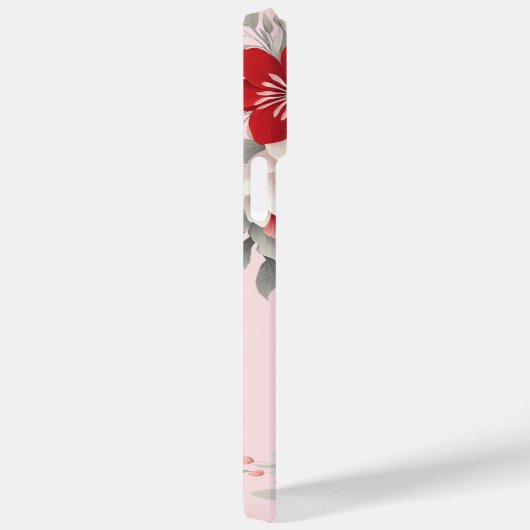 Benutzerdefinierter pastellfarbener Blumenrahmen F Case-Mate iPhone Hülle (Rückseite / Rechts)