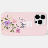 Benutzerdefinierter pastellfarbener Blumenrahmen F Case-Mate iPhone Hülle (Rückseite (Horizontal))
