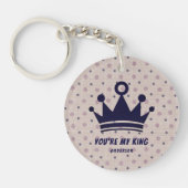 Benutzerdefinierter pastellfarbiger Schlüsselanhän Schlüsselanhänger (Vorderseite)