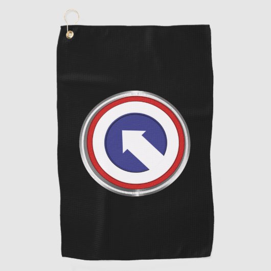 Benutzerdefinierter Patch für den Support für 1 Ko Golfhandtuch (Vorderseite)