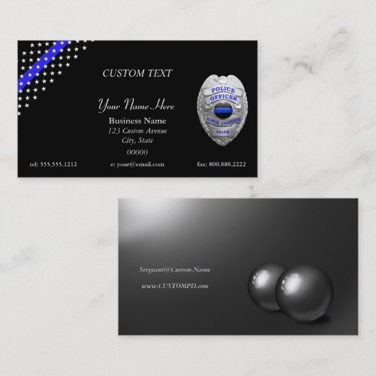 Benutzerdefinierter Patch und Abzeichen für Thin B Visitenkarte (Vorne/Hinten)