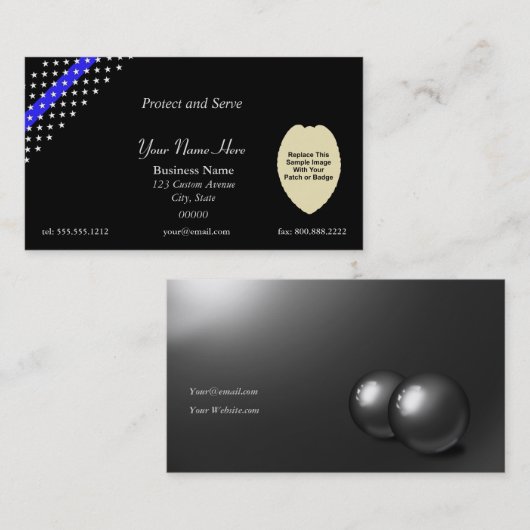 Benutzerdefinierter Patch und Abzeichen für Thin B Visitenkarte (Vorne/Hinten)