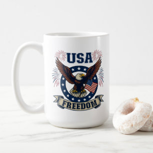 Benutzerdefinierter patriotischer amerikanischer A Kaffeetasse