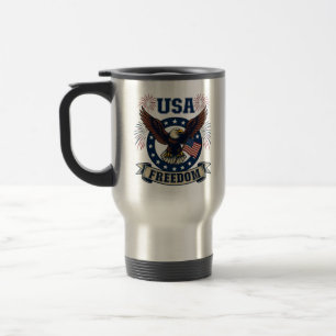 Benutzerdefinierter patriotischer amerikanischer A Reisebecher