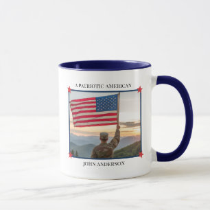 Benutzerdefinierter patriotischer Fotobecher Tasse
