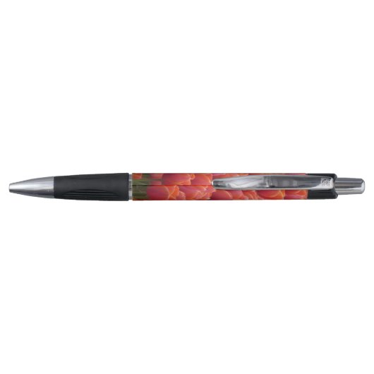Benutzerdefinierter Pen mit roten Tulips Kugelschreiber (Rückseite)