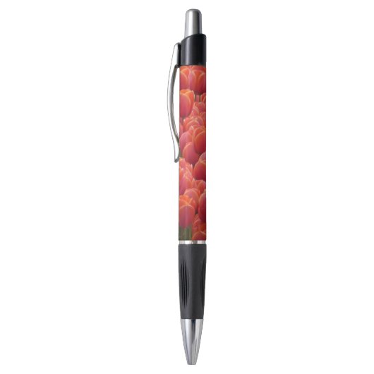 Benutzerdefinierter Pen mit roten Tulips Kugelschreiber (Oberseite (Vertikal))
