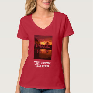 Benutzerdefinierter Personalisiert V Neck-T - Shir T-Shirt