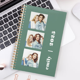 Benutzerdefinierter personalisierter 3-Foto-Eukaly Planer
