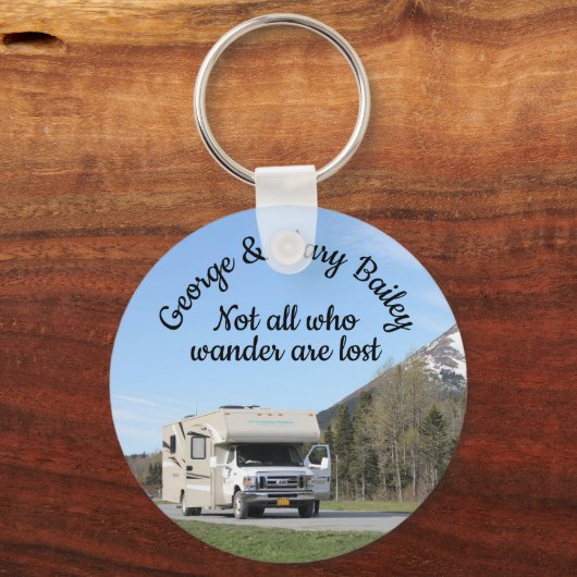 Benutzerdefinierter Personalisierter Camper RV Sch Schlüsselanhänger (Vorderseite)