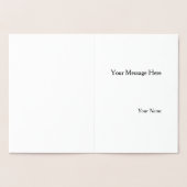 Benutzerdefinierter Personalisierter Eleganter Kli Folienkarte (Innenseite)