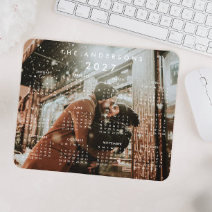 Benutzerdefinierter personalisierter Foto-2027-Kal Mousepad