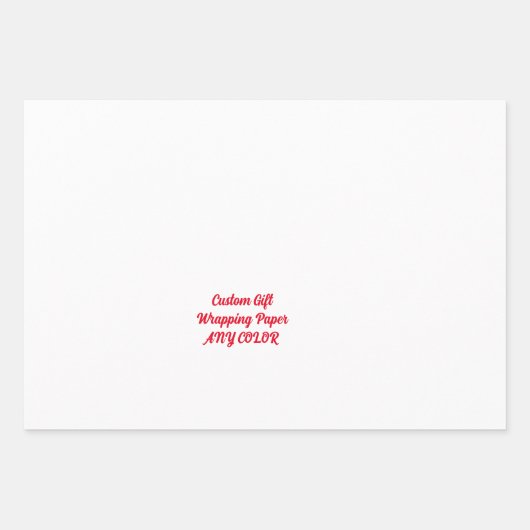 Benutzerdefinierter Personalisierter Geschenkstrei Geschenkpapier Set (Vorderseite)