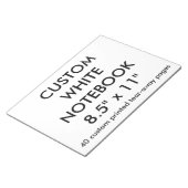 Benutzerdefinierter Personalisierter großer 40-Sei Notizblock (angewinkelt)