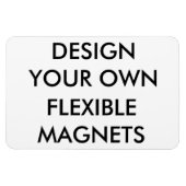 Benutzerdefinierter Personalisierter großer flexib Magnet (Horizontal)