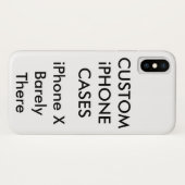 Benutzerdefinierter Personalisierter iPhone X selt Case-Mate iPhone Hülle (Rückseite (Horizontal))