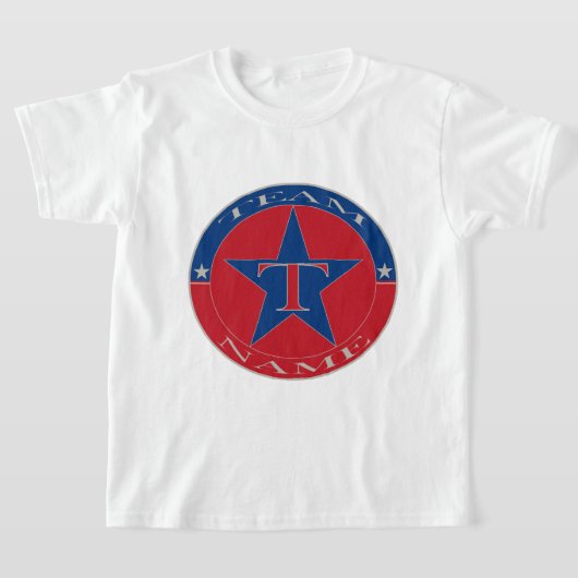 Benutzerdefinierter Personalisierter Kids-Teamname T-Shirt (Ablage )