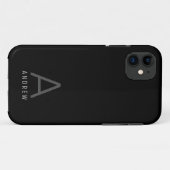 Benutzerdefinierter Personalisierter Monogramm Ein Case-Mate iPhone Hülle (Rückseite (Horizontal))