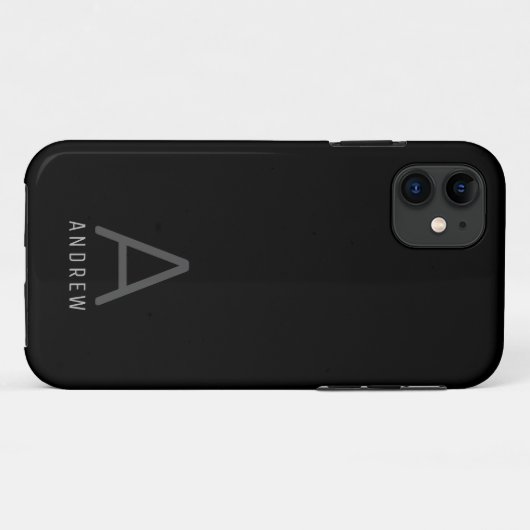 Benutzerdefinierter Personalisierter Monogramm Ein Case-Mate iPhone Hülle (Rückseite (Horizontal))