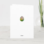 Benutzerdefinierter Personalisierter Name EASTER G Karte (Rückseite)
